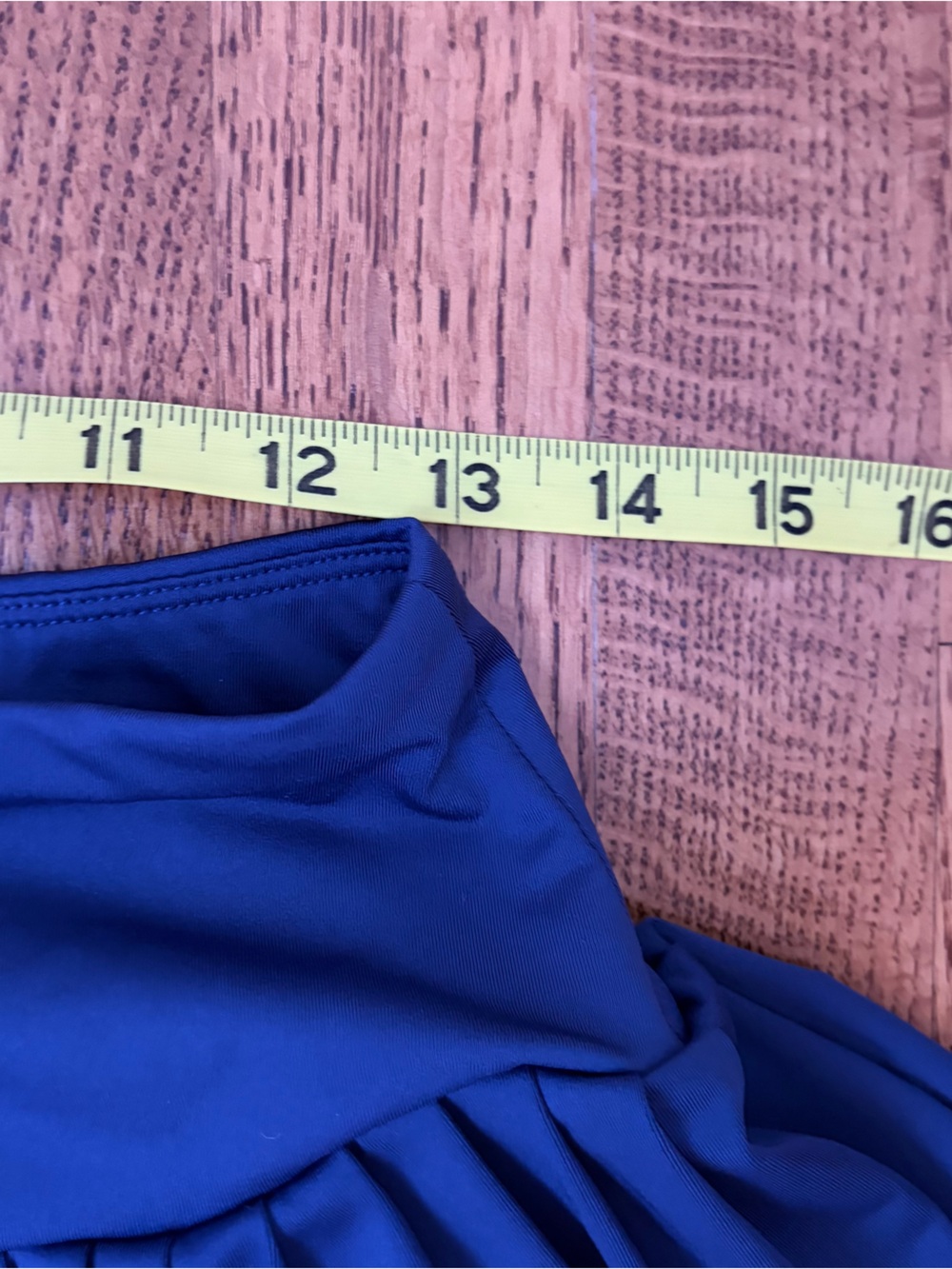 Laura Ashley Medium Pleated Golf Tennis Skort Mini Skirt Blue Stretch Activewear - Picture 10 of 12